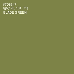 #7D8347 - Glade Green Color Image